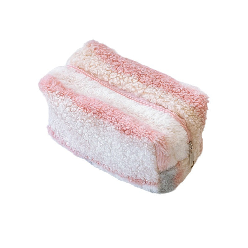 Wholesale Gradient Color Plush Pencil Case